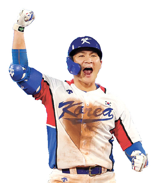 이스라엘전 승리의 주역 오지환. [연합]