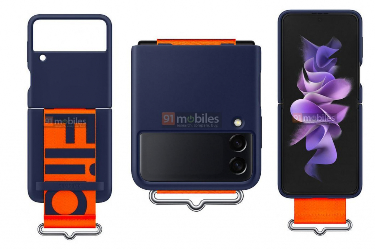 갤럭시Z플립3 공식 케이스 [출처=91모바일(91Mobiles)]