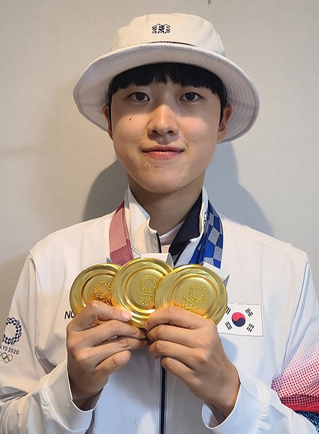 양궁 3관왕을 차지한 안산. 연합뉴스