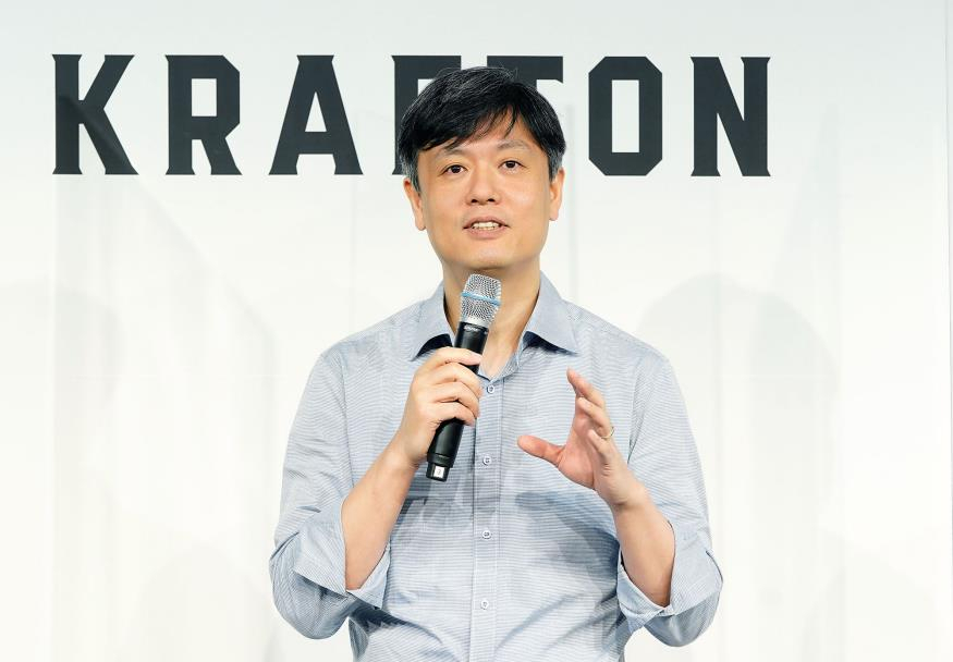 26일 크래프톤 IPO 온라인 기자간담회에서 장병규 의장이 발언하고 있다. [연합]