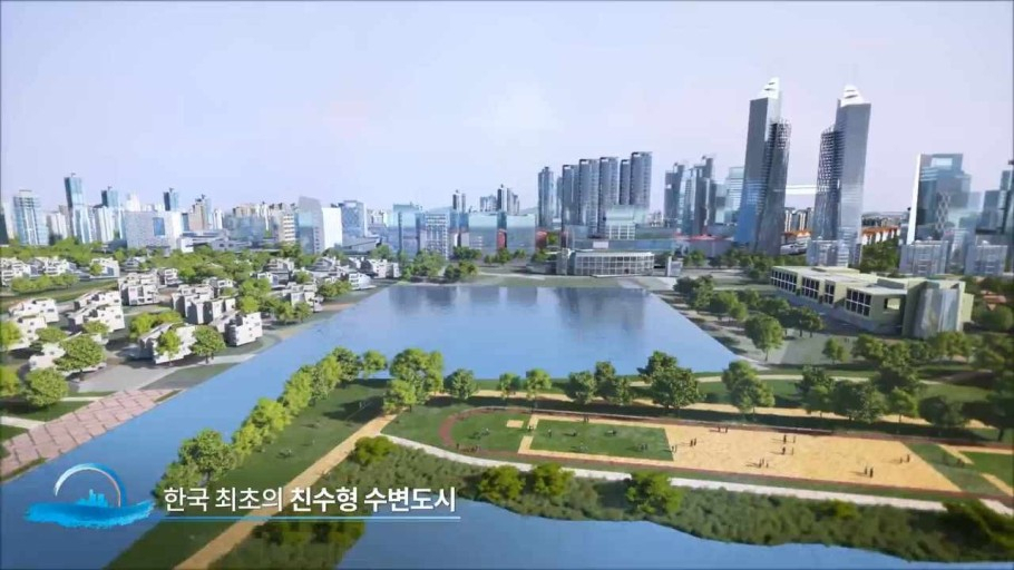 국내 최초의 친수형 수변도시 에코델타시티 조감도 [부산시 제공]