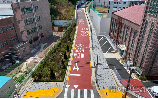 양천구 중앙로23길 남명초 앞 새 도로. [양천구 제공]