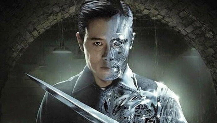 영화 터미네이터 제네시스에서 액체금속 ‘T-1000’을 연기한 이병헌. [파라마운트픽처스]