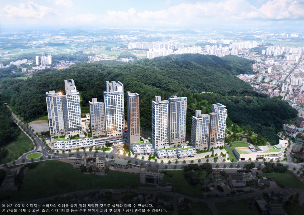 경기도 이천시 관고동 산 13-1번지 일대에 들어서는 ‘이천자이 더 파크’ 조감도 [GS건설 제공]