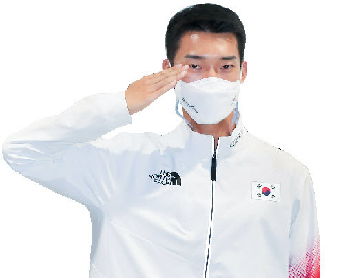 남자 높이뛰기에서 2m35로 한국신기록을 세우며 4위를 차지한 우상혁. [연합]