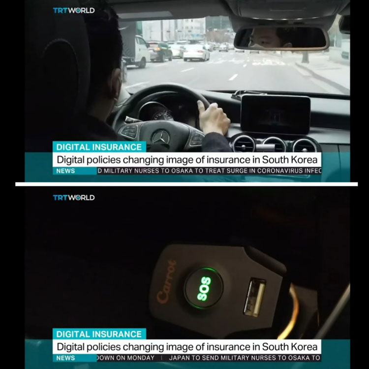 터키 국영TV TRT에 소개된 캐롯 퍼마일자동차보험