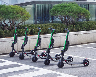 연내 카카오 T앱과 연동이 가능하게 될 지바이크의 공유 킥보드 지쿠터.[지바이크 제공]