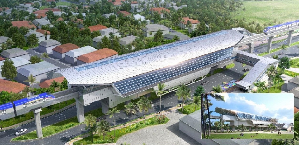 An artist's rendition of a metro station in Panama that will be built by a South Korean consortium led by Hyundai Engineering & Construction Co. (Hyundai E&C)