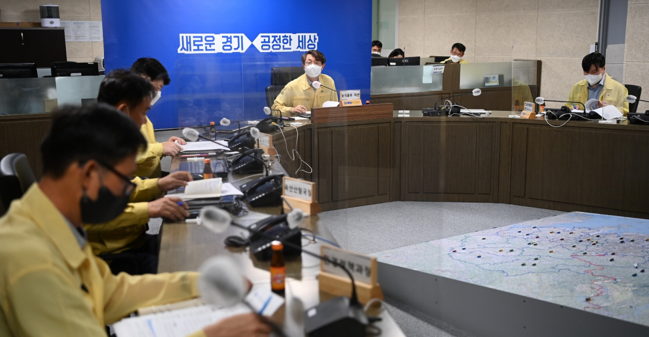 박영범 농림축산식품부 차관, 경기도 ASF 상황실 방문