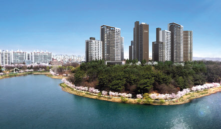 군산호수공원아이파크 투시도. [HDC현대산업개발 제공]