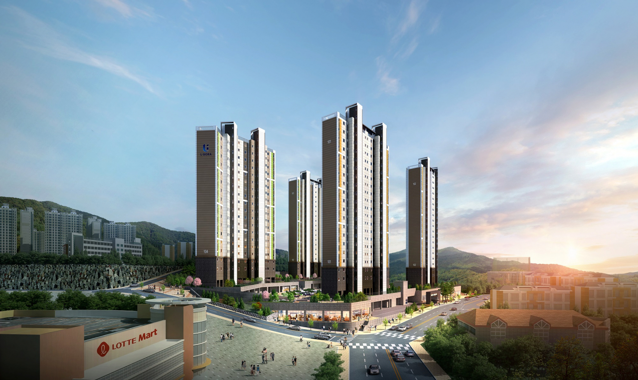 거제 반도유보라 투시도. [반도건설 제공]
