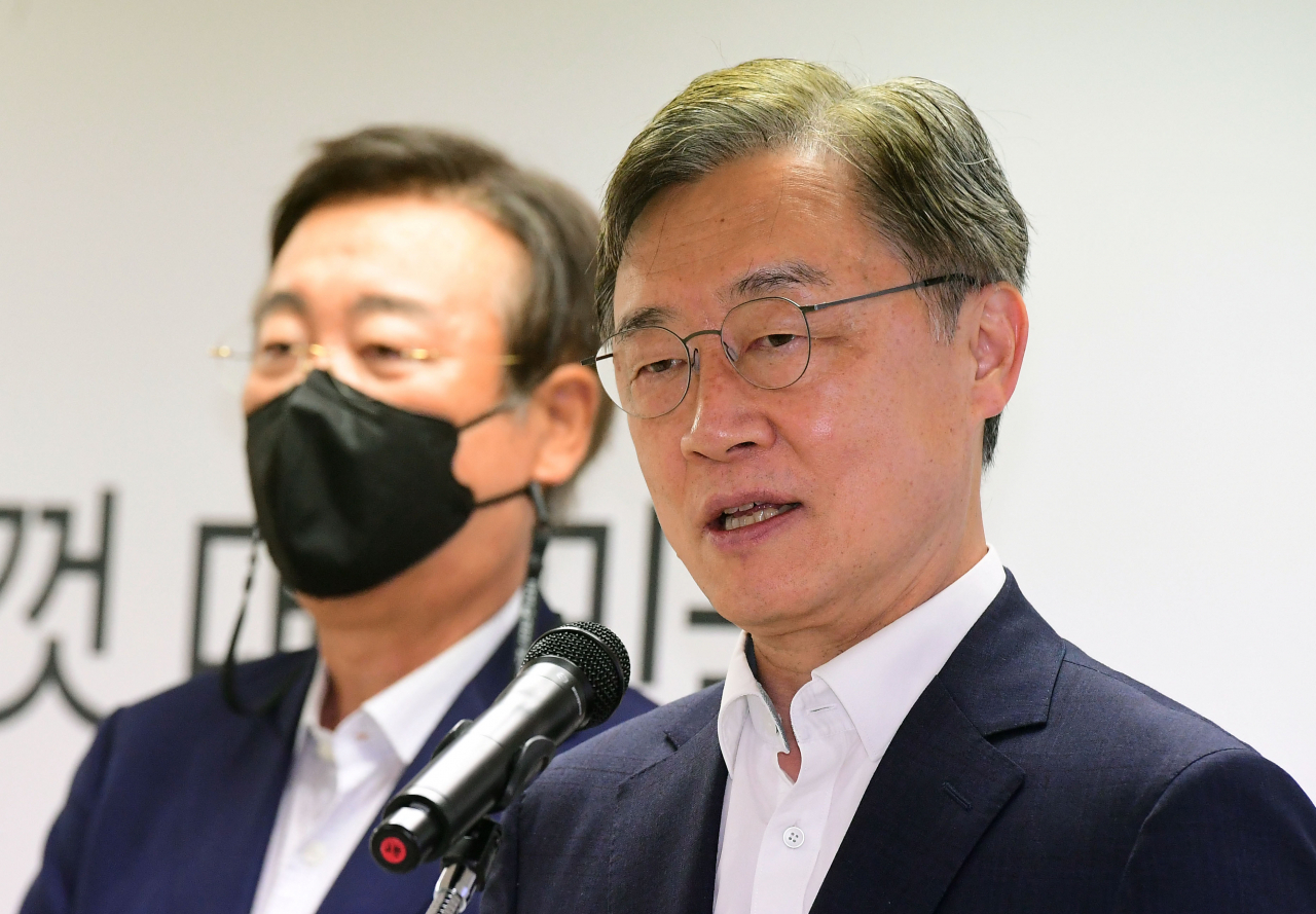 문재인 정부에서 감사원장을 맡았다가 돌연 국민의힘 대통령 후보에 도전장을 던진 최재형 후보. [연합]