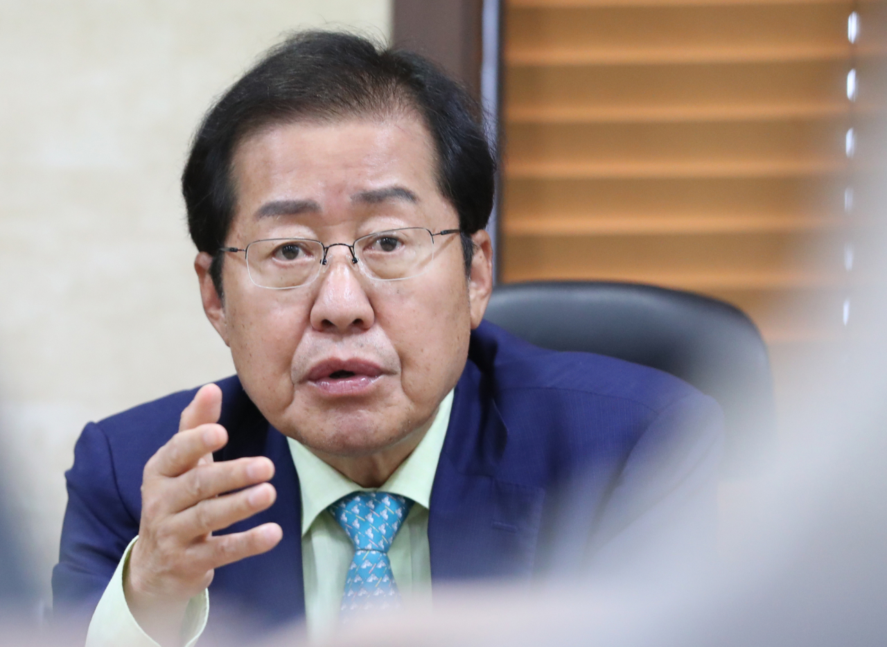 국민의힘 대선 주자인 홍준표 의원[연합]