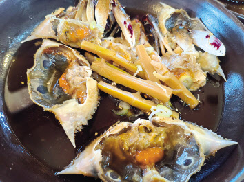 죽순 간장게장.