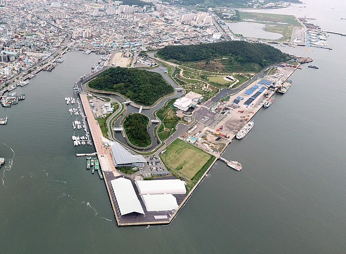 목포삼학도전경
