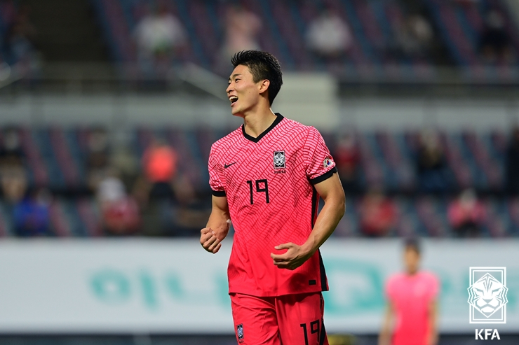 벤투호에 첫 발탁된 조규성 [대한축구협회 제공]