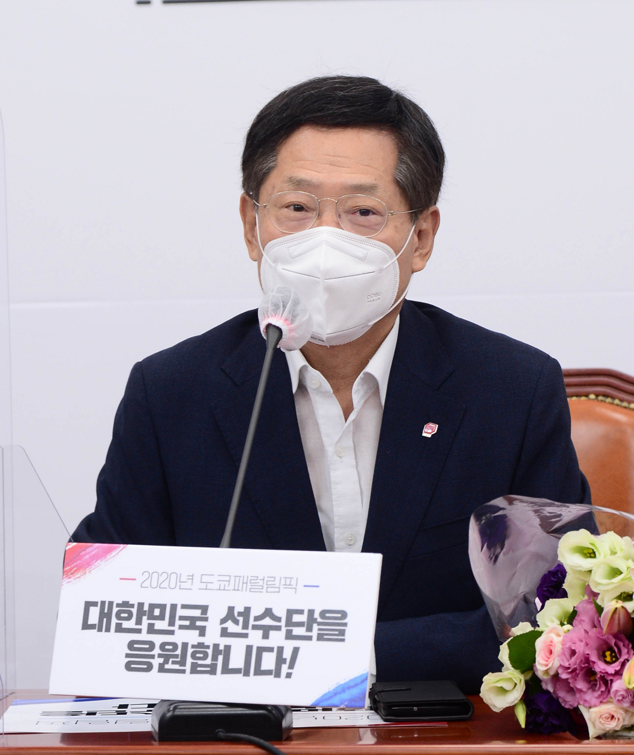 [헤럴드경제=이상섭 기자] 국민의힘에 입당한 더불어민주당 오제세 전 의원이 23일 서울 여의도 국회에서 열린 입당식에서 소감을 말하고 있다.