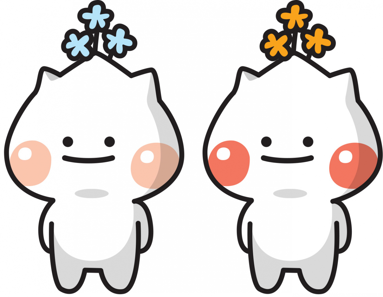 하남시 캐릭터 ‘하남이(왼쪽)·방울이’