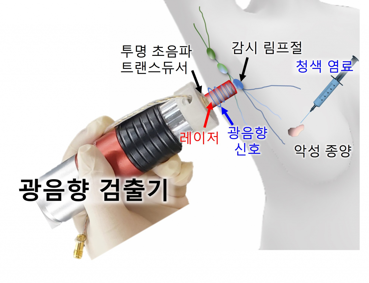 광음향 검출기 예시도. [포스텍 제공]