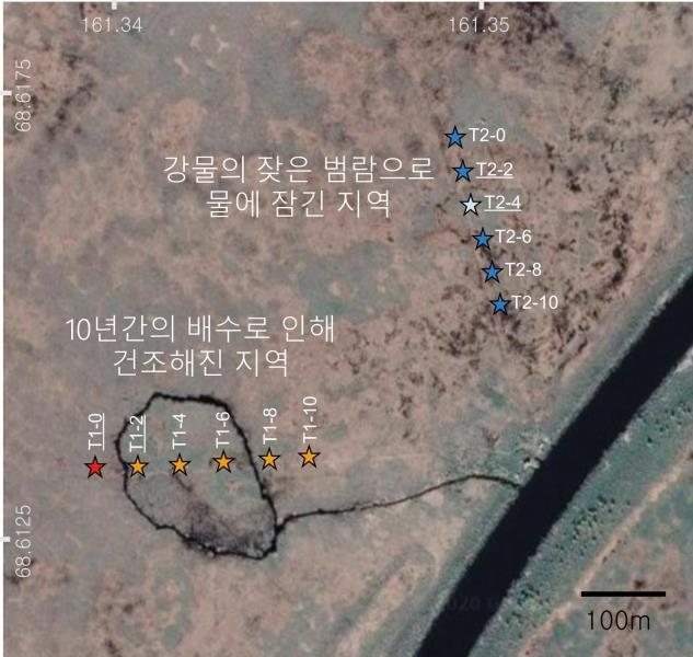 동시베리아 체르스키 콜리마 강변 건조 환경 실험 현장 [극지연구소 제공]