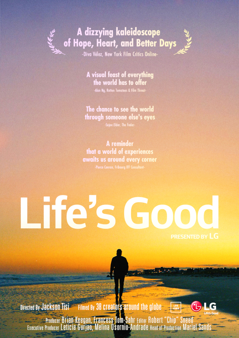 LG전자가 글로벌 캠페인의 일환으로 제작한 영화 ‘Life's Good’의 포스터 이미지 [LG전자 제공]