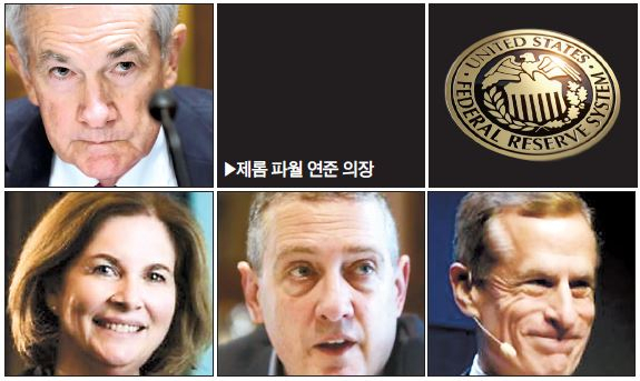 미국 중앙은행인 연방준비제도(Fed·연준)에서 매파로 통하는 에스더 조지(왼쪽) 캔자스시티 연방준비은행 총재, 제임스 블러드(가운데) 세인트루이스 연은 총재, 로버트 카플란 댈러스 연은 총재 등 3인은 연준의 연례 경제 정책 회의인 잭슨홀미팅을 하루 앞둔 26일(현지시간) 조기 테이퍼링(자산 매입 축소)을 촉구했다. [캔자스시티연은·로이터·AP]