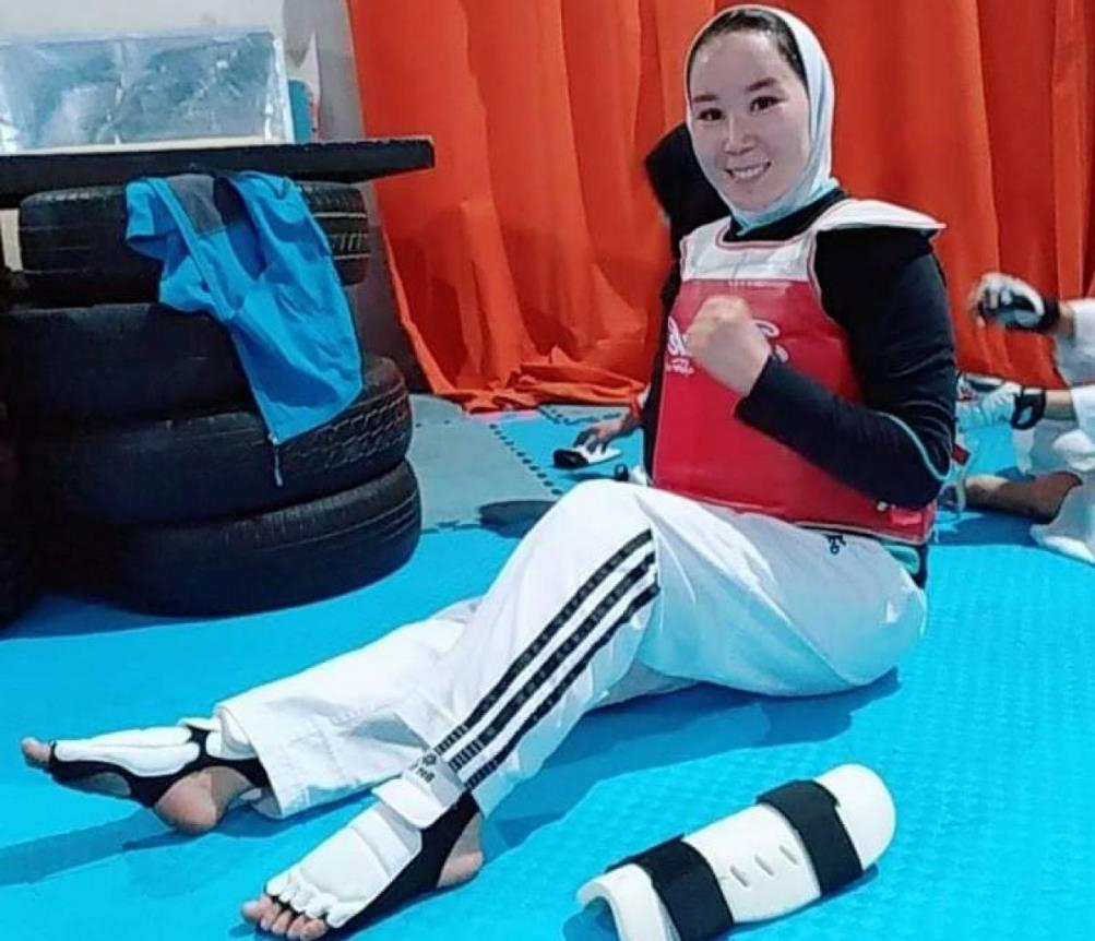 아프가니스탄 여성 장애인 태권도 선수 자키아 쿠다다디 [연합]