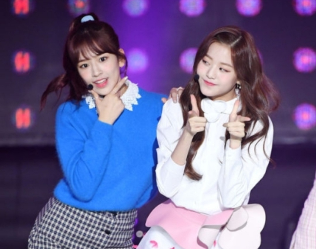 그룹 아이즈원 안유진(왼쪽)과 장원영. [OSEN]