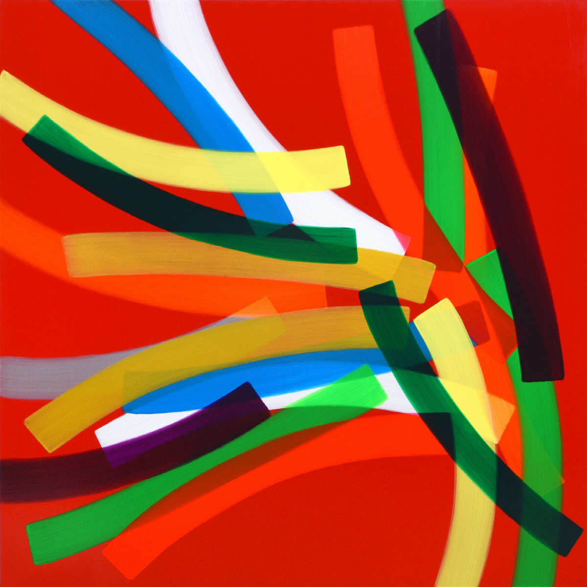 하태임, Un Passage No. 181004, acrylic on canvas, 140&times;140cm, 2018