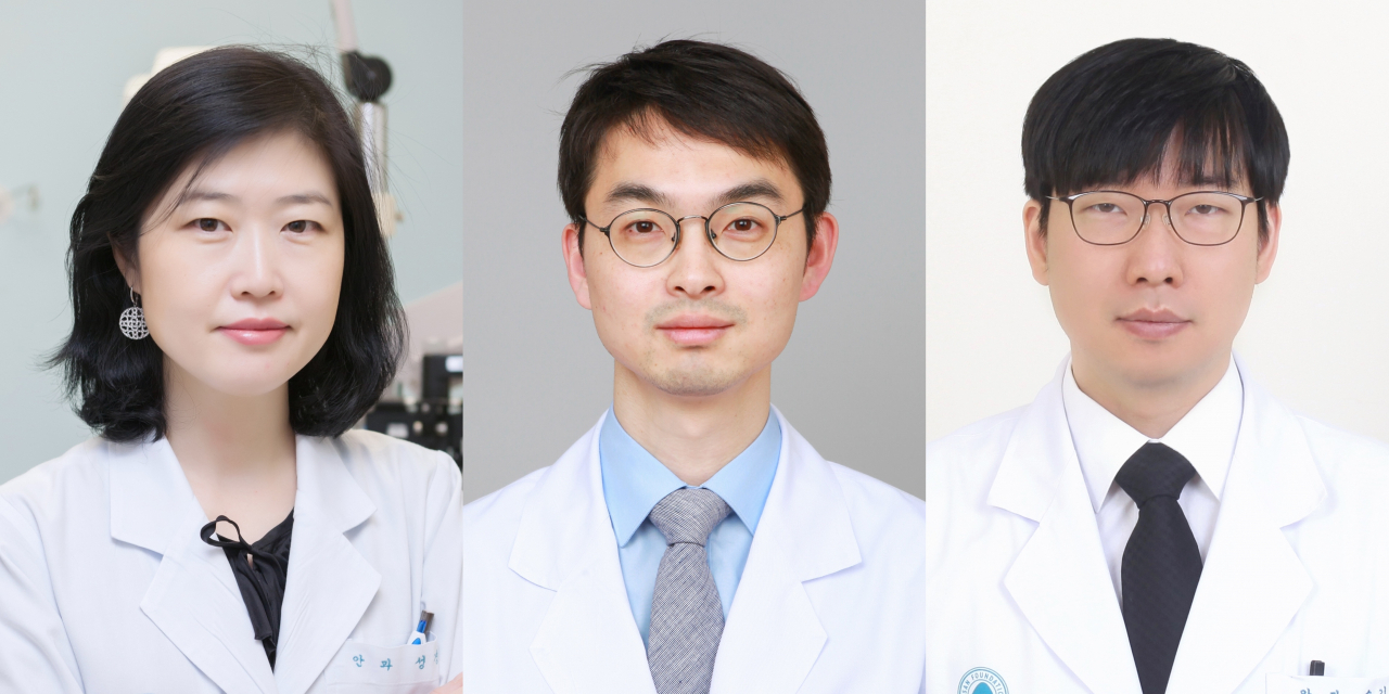서울아산병원 안과 성경림(좌), 신중원(중), 강릉아산병원 안과 손길환(우) 교수