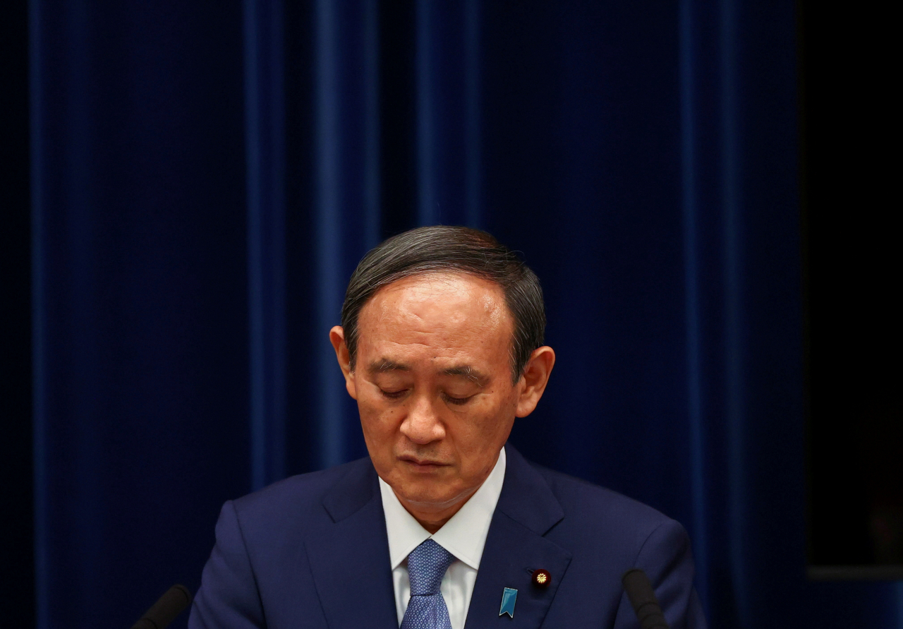 스가 요시히데(菅義偉) 일본 총리. [로이터]