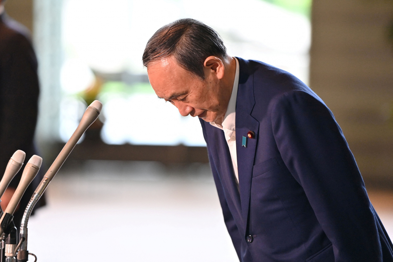 스가 요시히데 일본 총리 [연합]