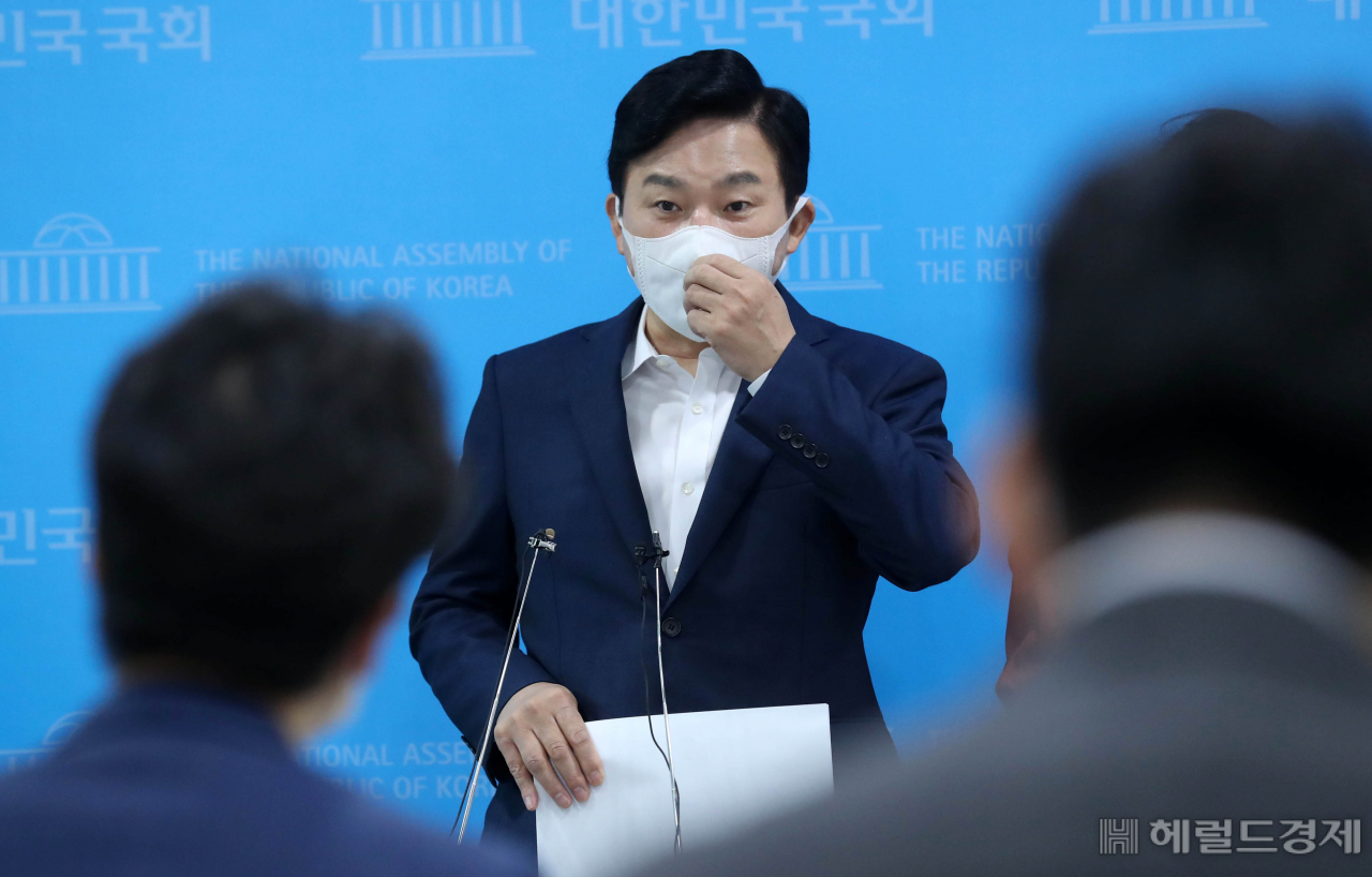 국민의힘 대선 예비후보인 원희룡 전 제주지사. [이상섭 기자/babtong@heraldcorp.com]