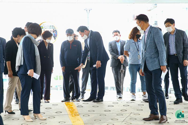 부곡도깨비시장 공영주차장 개장전 시설확인