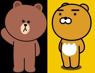 네이버 라인프렌즈 브라운(왼쪽), 카카오프렌즈 라이언(오른쪽) [각사 제공]
