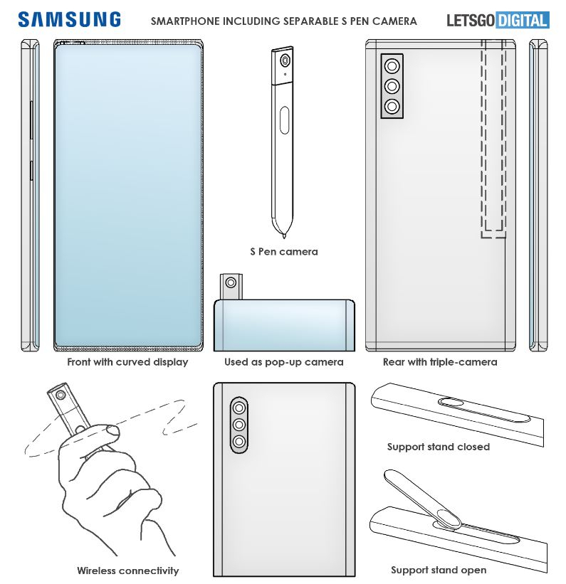 “렌즈 달린 S펜”…카메라 뽑아쓰는 갤럭시폰 등장?