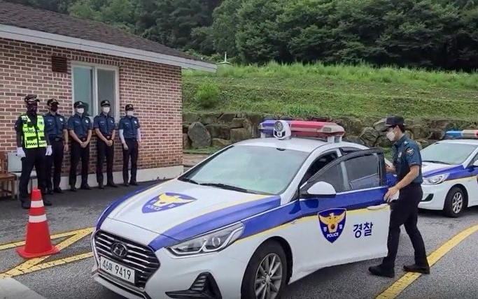 교육생 운전교육 [중앙경찰학교 제공]