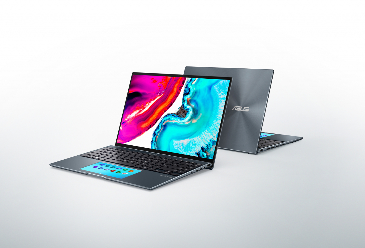 삼성디스플레이의 14형 90Hz OLED가 탑재된 에이수스(ASUS)의 신제품 노트북 젠북(Zenbook) 이미지 사진. [삼성디스플레이 제공]