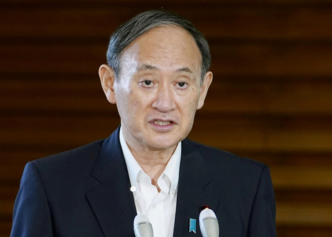 스가 요시히데(菅義偉) 일본 총리. [로이터]
