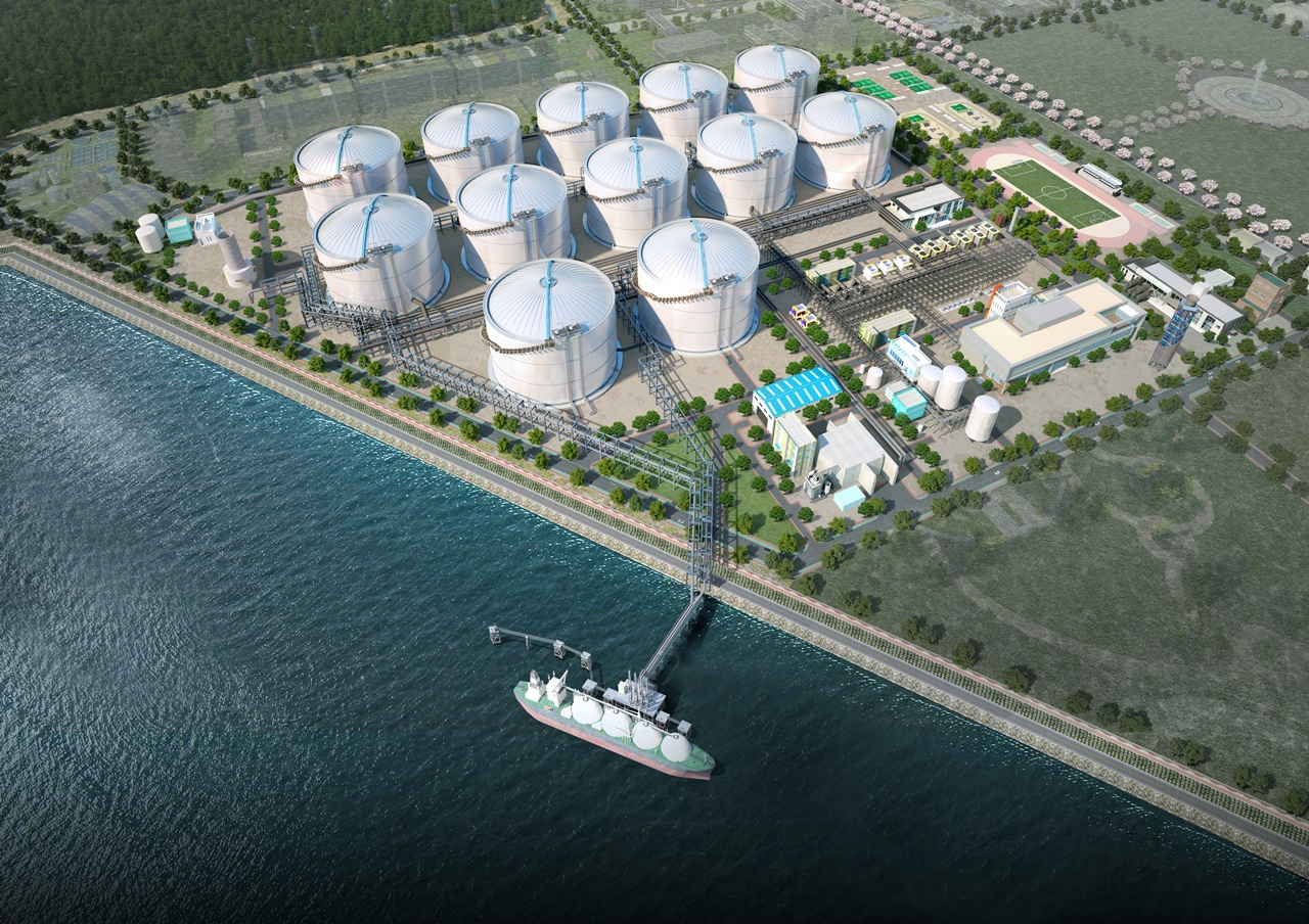 동북아 LNG Hub 터미널 조감도[한양 제공]