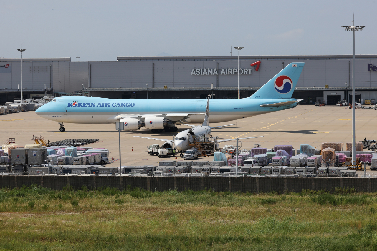 인천국제공항 화물터미널 모습. [연합]