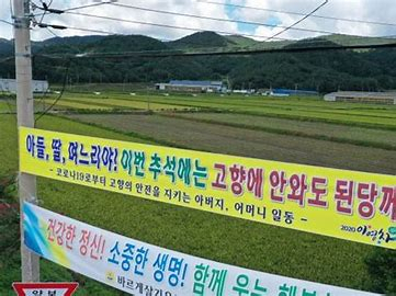 '고향 방문 자제해 주세요'