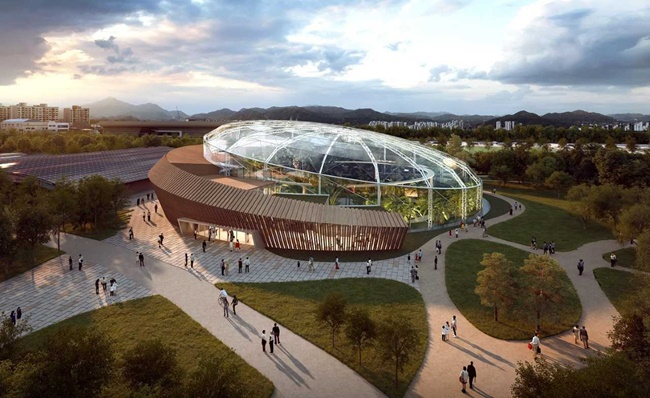 2023 순천만국제정원박람회장 온실 조감도.