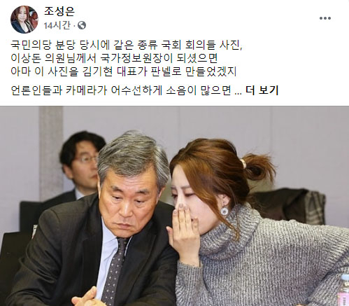 [조성은 씨 페이스북 캡처]