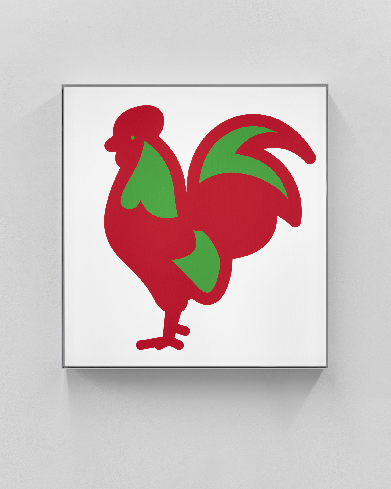 줄리안 오피 ‘Rooster 3.’ 2021Aluminium, nylon and lights68 x 64 x 9 cm [국제갤러리 제공]