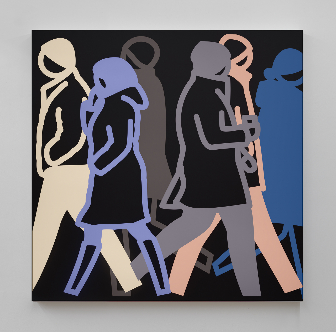 줄리안 오피 ‘Winter night 2.’ 2021Aluminium, nylon and lights291.8 x 291.8 x 9 cm [국제갤러리 제공]