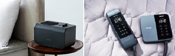 나비엔 메이트 'EQM582'(왼쪽)과 귀뚜라미 '3세데 온수매트'. [각사 제공]