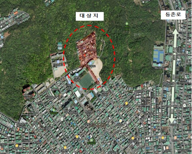 강서구 화곡4동 등촌로13길 144 일대 위치도. [강서구 제공]