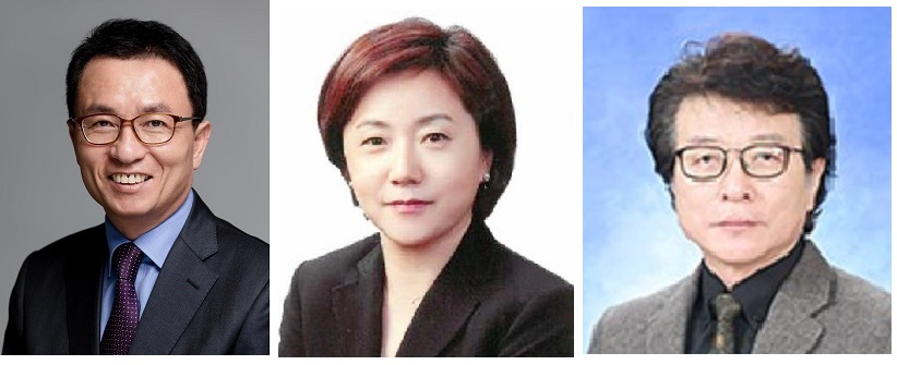 왼쪽부터 안호상, 손은경, 이경돈.