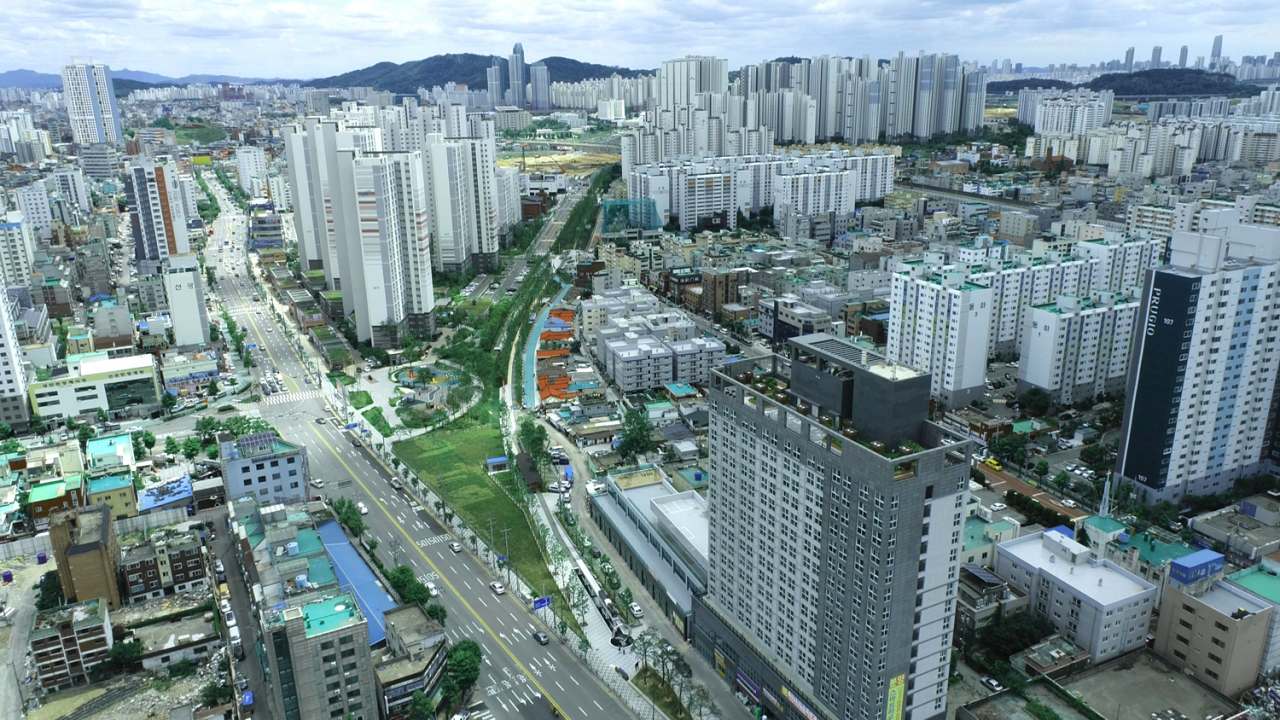 도시숲 부분 최우수로 선정된 ‘인천 수인선 바람길숲’ 전경